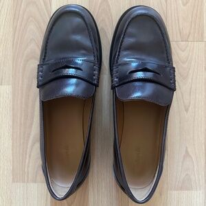 Madewell Grayson Penny Loafer, Brown, Size 9.5